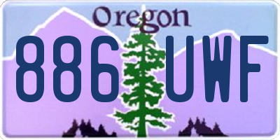 OR license plate 886UWF