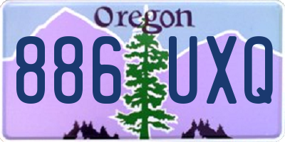 OR license plate 886UXQ