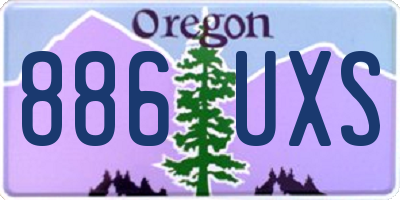 OR license plate 886UXS