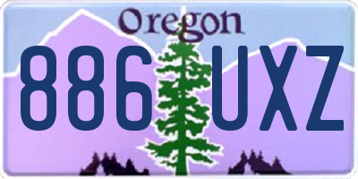 OR license plate 886UXZ