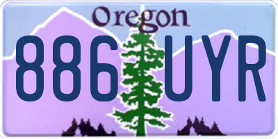 OR license plate 886UYR