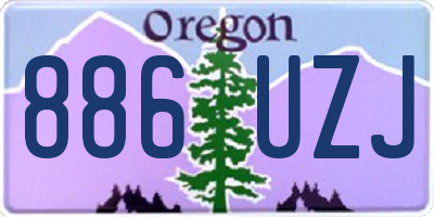 OR license plate 886UZJ