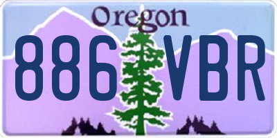 OR license plate 886VBR