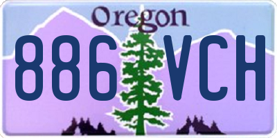 OR license plate 886VCH