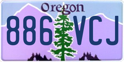 OR license plate 886VCJ