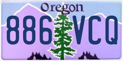 OR license plate 886VCQ