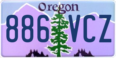OR license plate 886VCZ