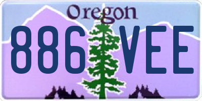 OR license plate 886VEE