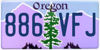 OR license plate 886VFJ