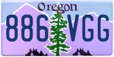OR license plate 886VGG