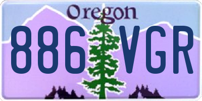 OR license plate 886VGR
