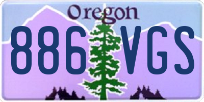 OR license plate 886VGS
