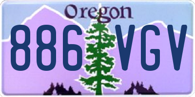 OR license plate 886VGV
