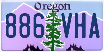 OR license plate 886VHA