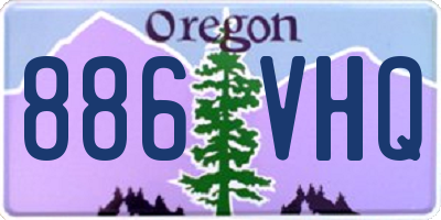OR license plate 886VHQ