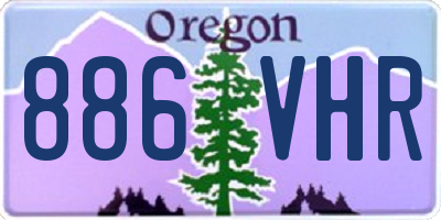 OR license plate 886VHR