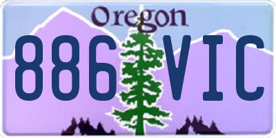 OR license plate 886VIC