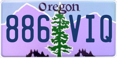 OR license plate 886VIQ