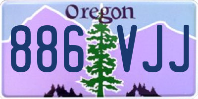 OR license plate 886VJJ