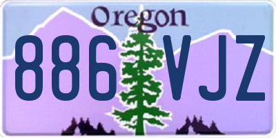 OR license plate 886VJZ
