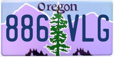 OR license plate 886VLG