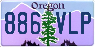 OR license plate 886VLP
