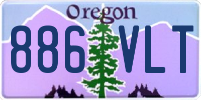 OR license plate 886VLT