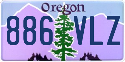 OR license plate 886VLZ