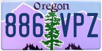 OR license plate 886VPZ