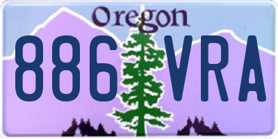 OR license plate 886VRA