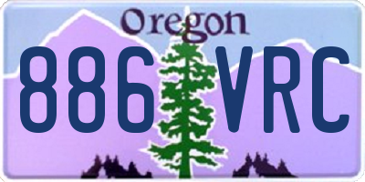 OR license plate 886VRC