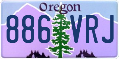 OR license plate 886VRJ