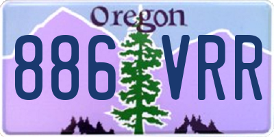 OR license plate 886VRR