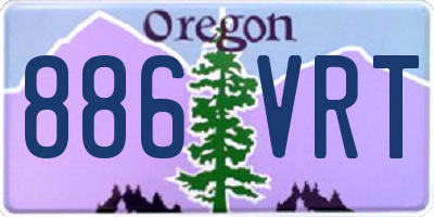 OR license plate 886VRT