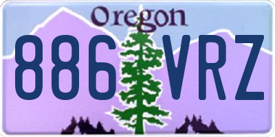 OR license plate 886VRZ