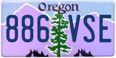 OR license plate 886VSE