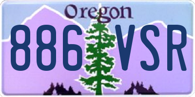 OR license plate 886VSR