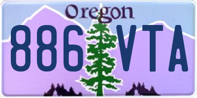 OR license plate 886VTA