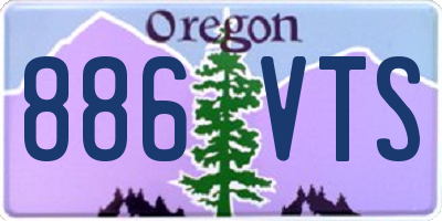 OR license plate 886VTS