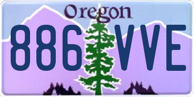 OR license plate 886VVE