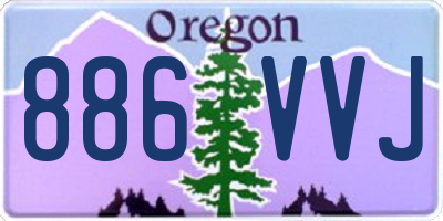 OR license plate 886VVJ