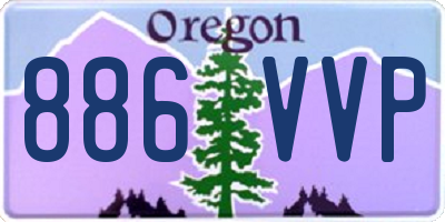 OR license plate 886VVP
