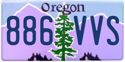 OR license plate 886VVS