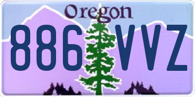 OR license plate 886VVZ