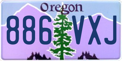 OR license plate 886VXJ