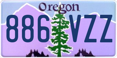 OR license plate 886VZZ