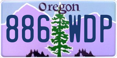 OR license plate 886WDP