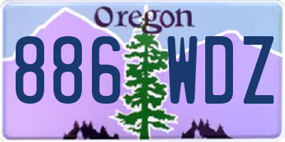 OR license plate 886WDZ
