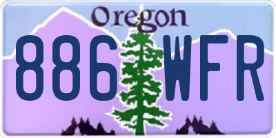 OR license plate 886WFR