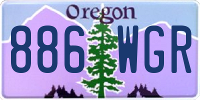 OR license plate 886WGR